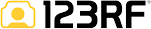 123RF logo